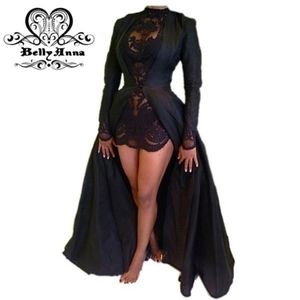 COPY - Women's Sexy 2Pcs Gothic Lace Sheer Jacket Long